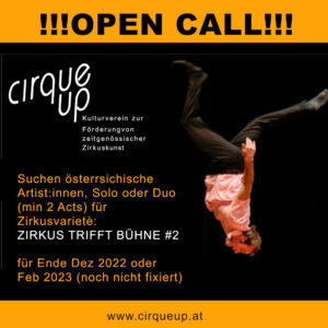 ZIRKUS TRIFFT BÜHNE #2 1 call